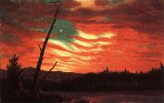 unknow artist Our flag in the sky USA oil painting artist